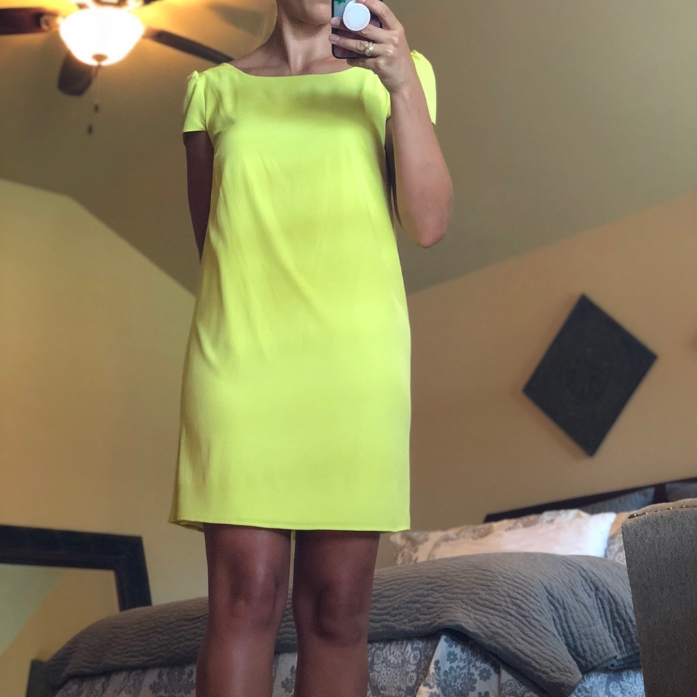 Bright yellow dress